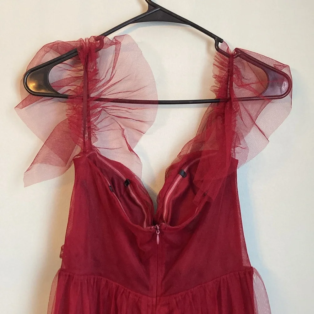Ever Pretty maroon red bridesmaid dress - Picture 7 of 13